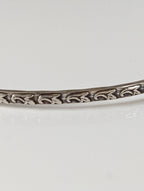Silver Steed Slim Vine Silver Bangle