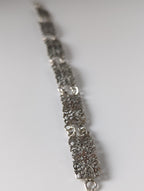 Silver Steed Filigree Vintage Silver Bracelet