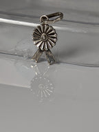 Silver Steed Rosette Silver Pendant