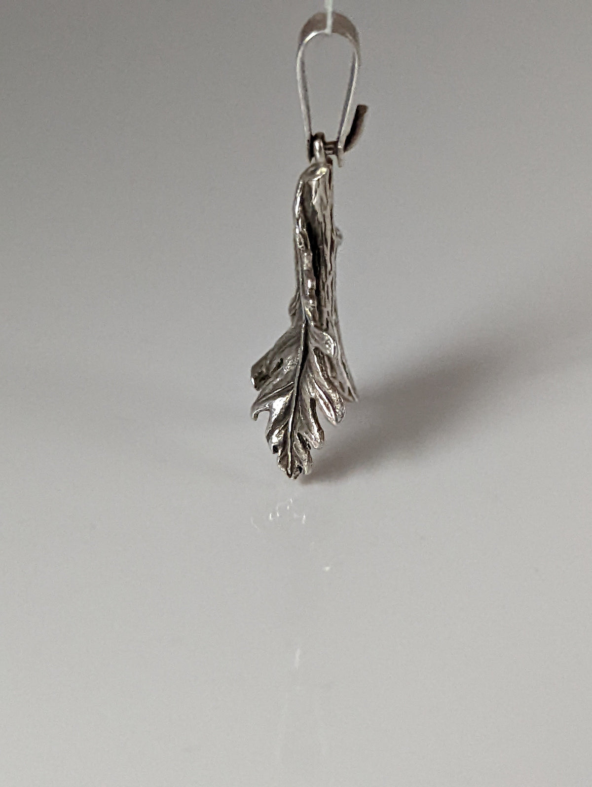 Silver Steed Oak Leaf Silver Pendant