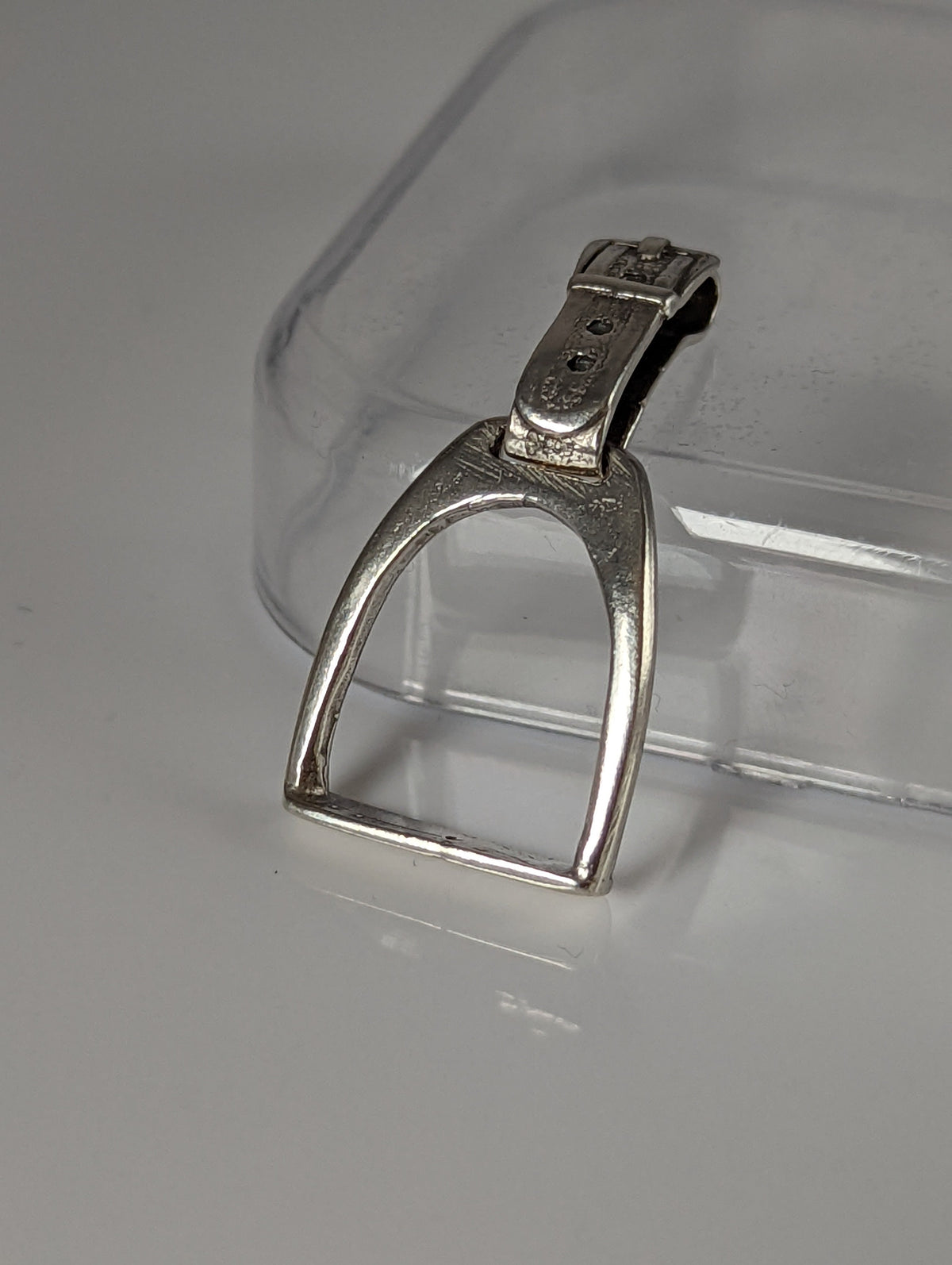 Silver Steed Stirrup Silver Pendant