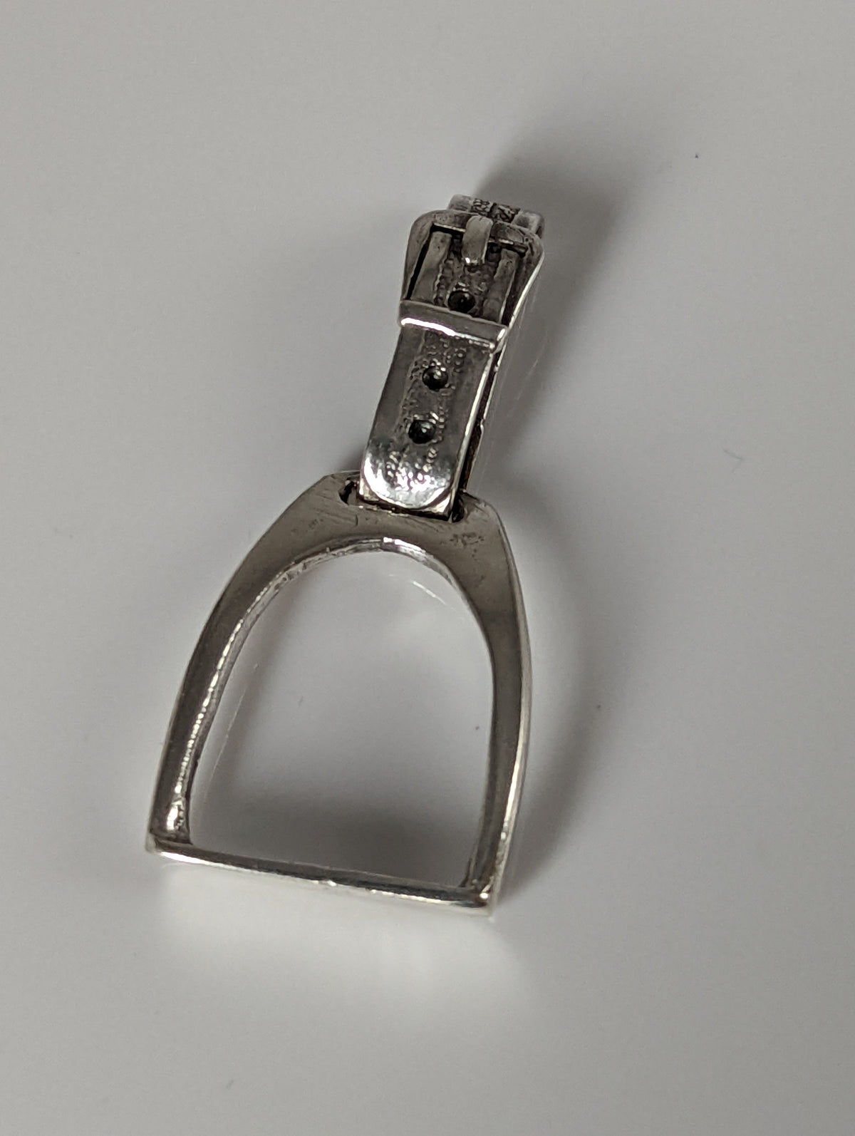 Silver Steed Stirrup Silver Pendant