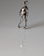 Silver Steed Hindquarters Silver Pendant