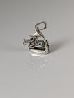 Silver Steed Jump Over a Stirrup, Stirrup & Jockey Silver Pendant