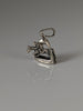 Silver Steed Jump Over a Stirrup, Stirrup & Jockey Silver Pendant