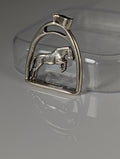 Silver Steed Horse with a Stirrup Silver Pendant