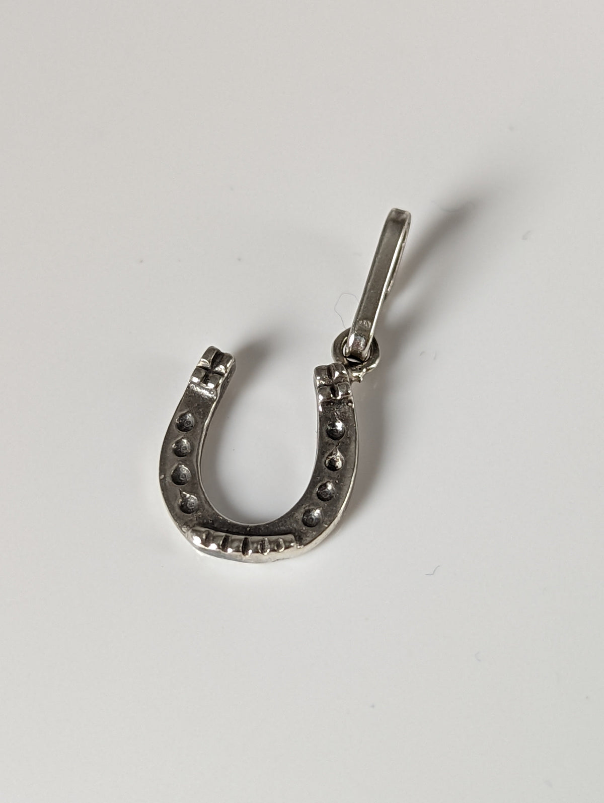 Silver Steed Lucky Horseshoe Silver Pendant