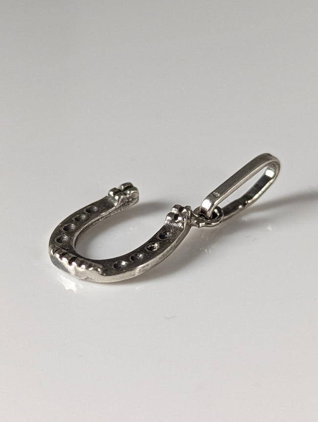 Silver Steed Lucky Horseshoe Silver Pendant