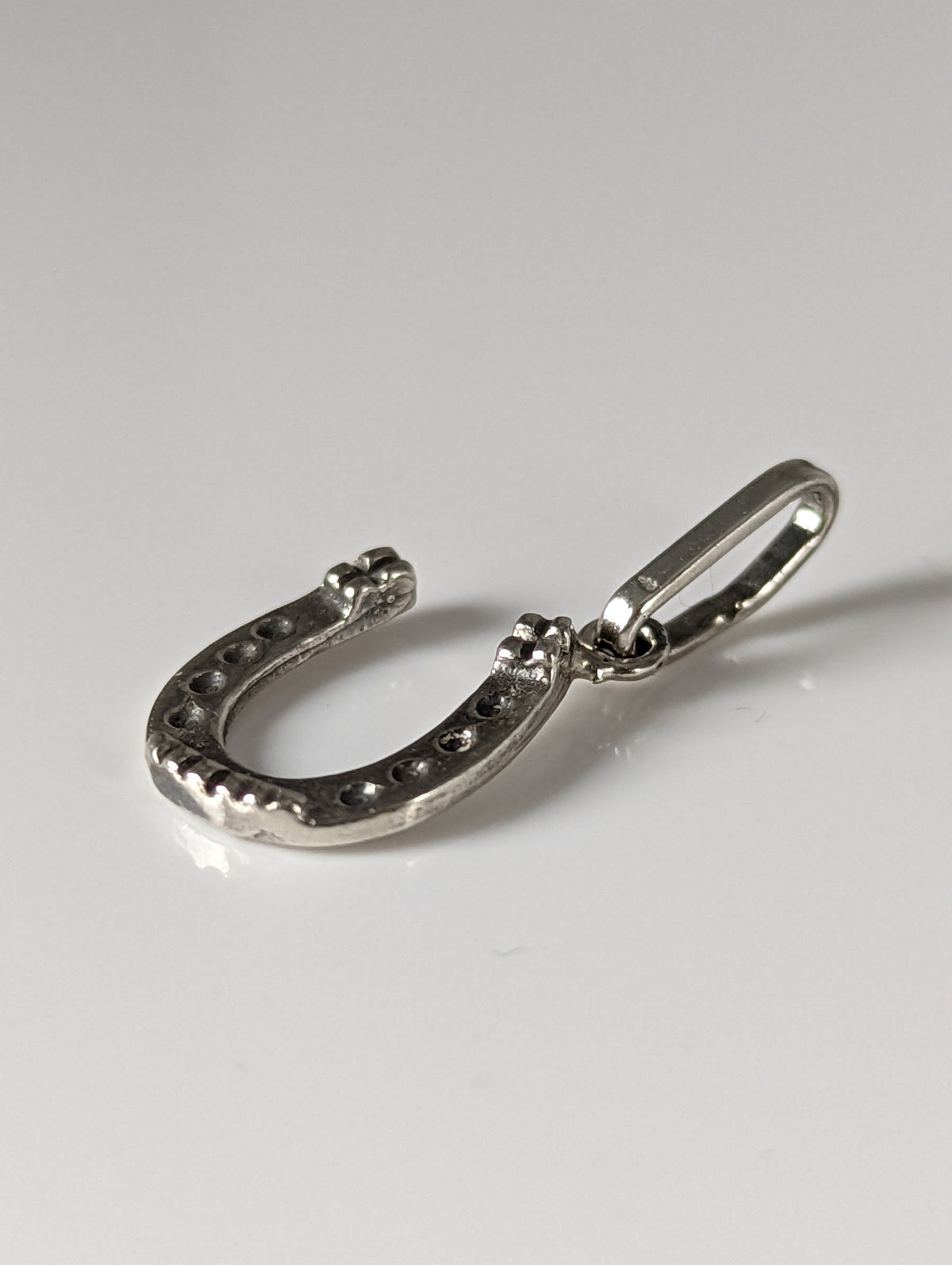 Silver Steed Lucky Horseshoe Silver Pendant