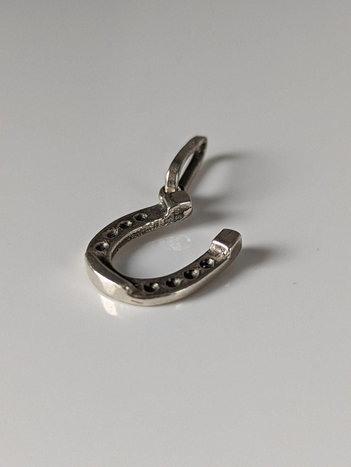 Silver Steed Lucky Horseshoe Silver Pendant
