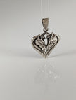 Silver Steed Horse Heart pendant
