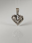 Silver Steed Horse Heart pendant