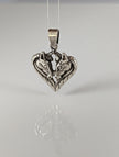 Silver Steed Horse Heart pendant