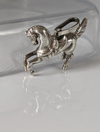 Silver Steed Carousel Horse Silver Pendant