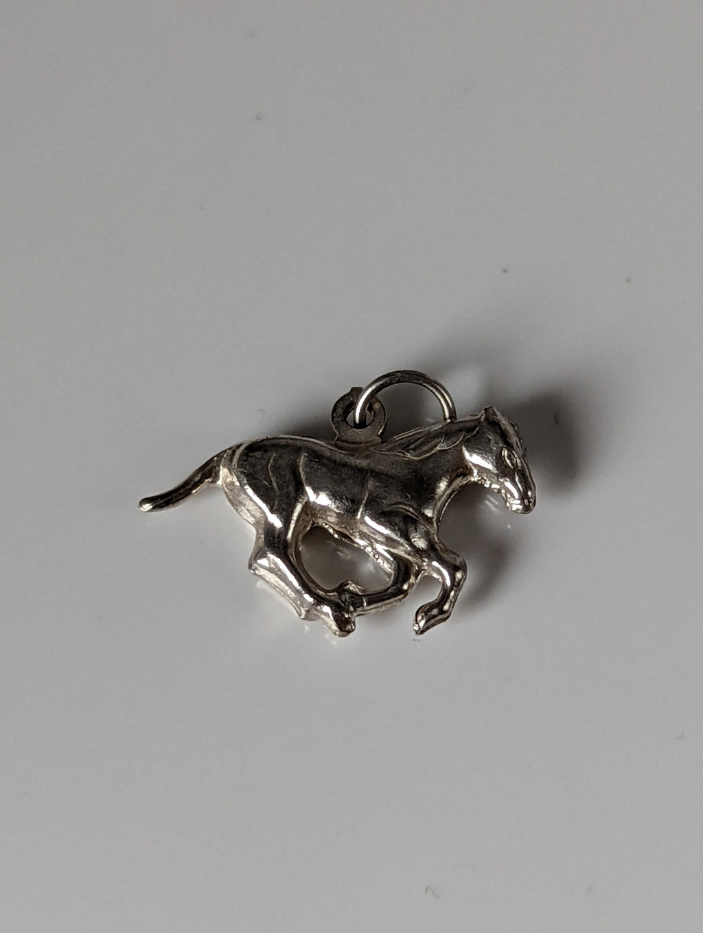 Silver Steed Galloping Horse Silver Pendant