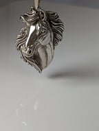 Silver Steed Signature Horse head Pendant