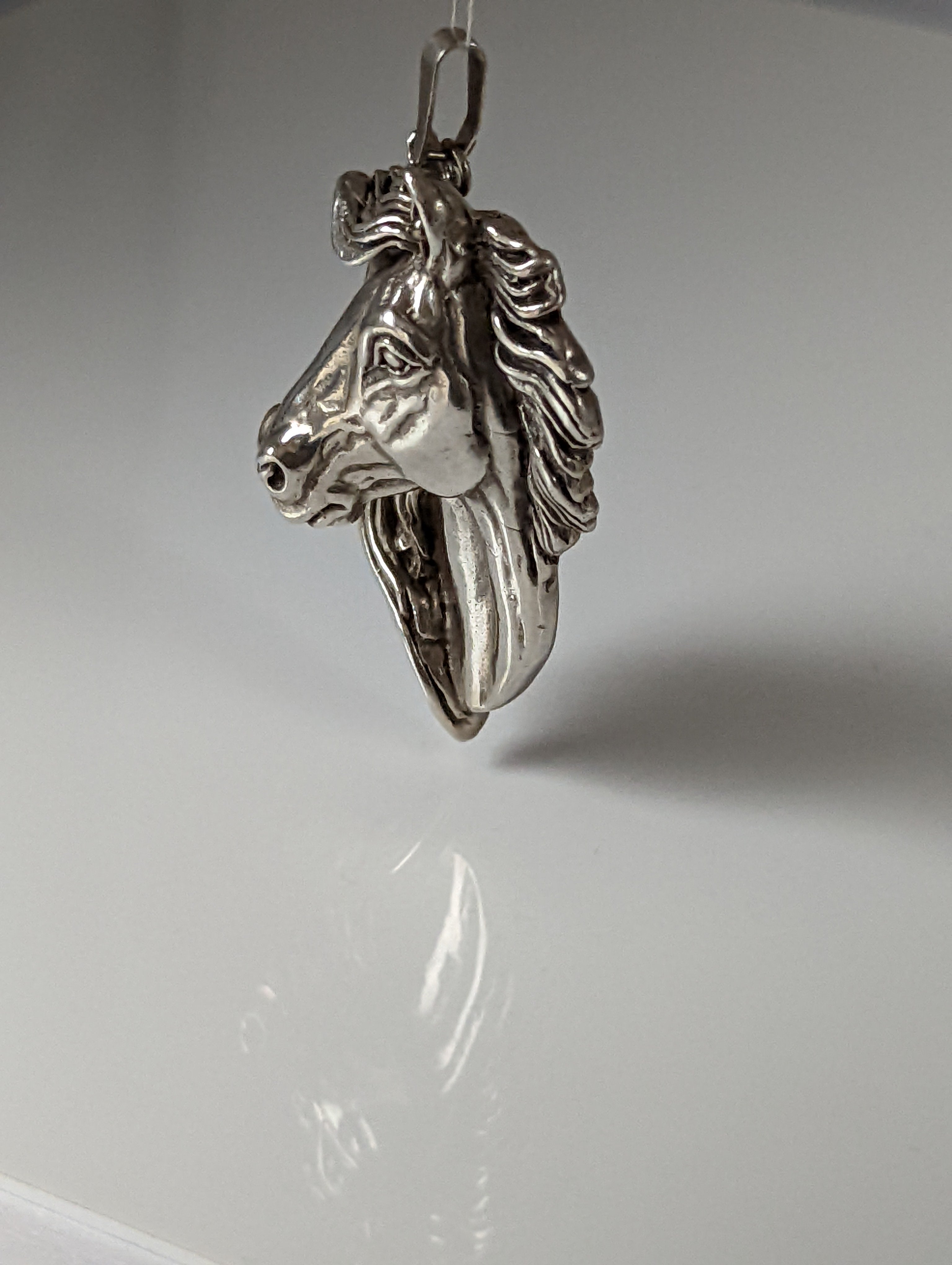 Silver Steed Signature Horse head Pendant