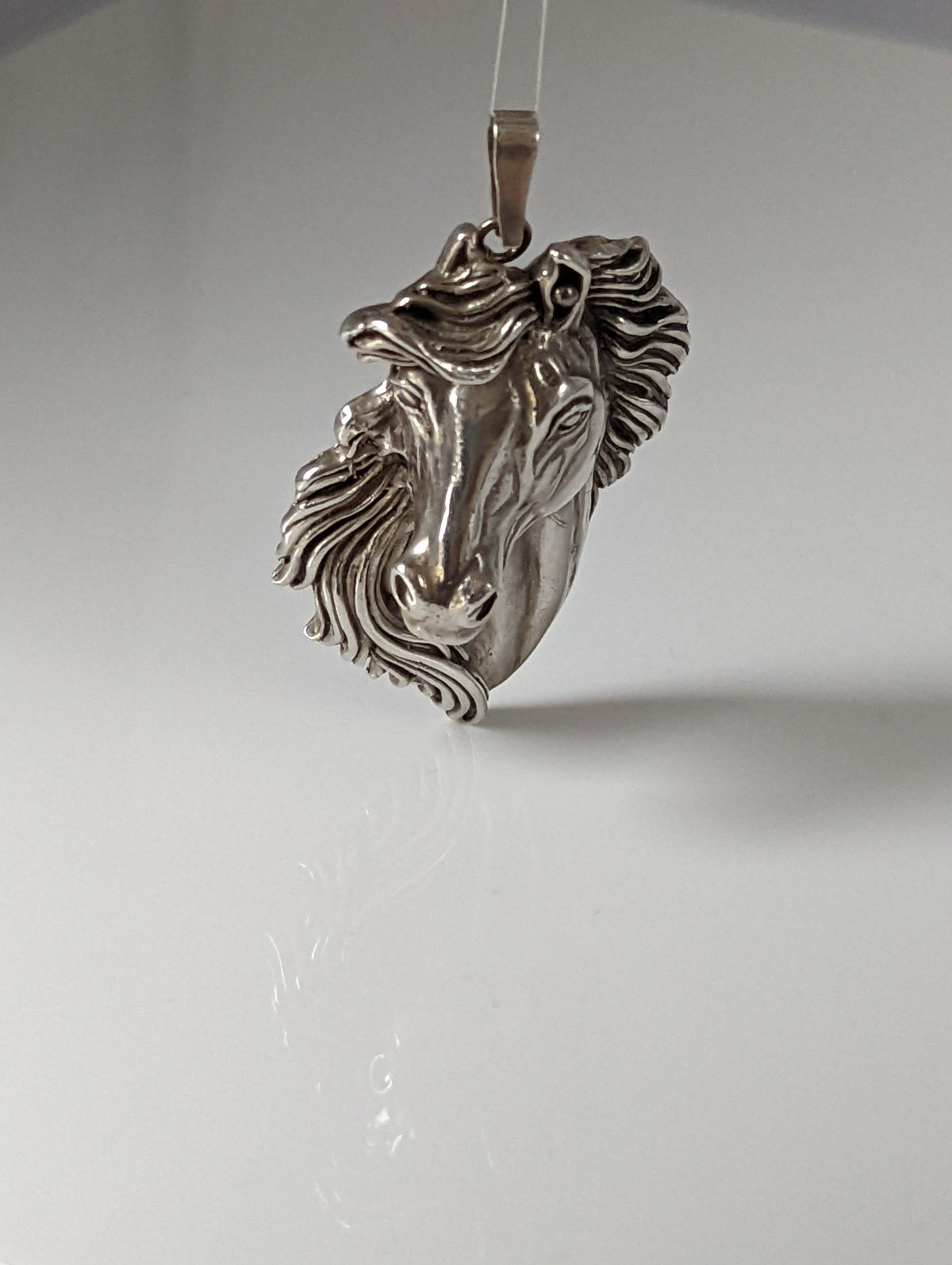 Silver Steed Signature Horse head Pendant