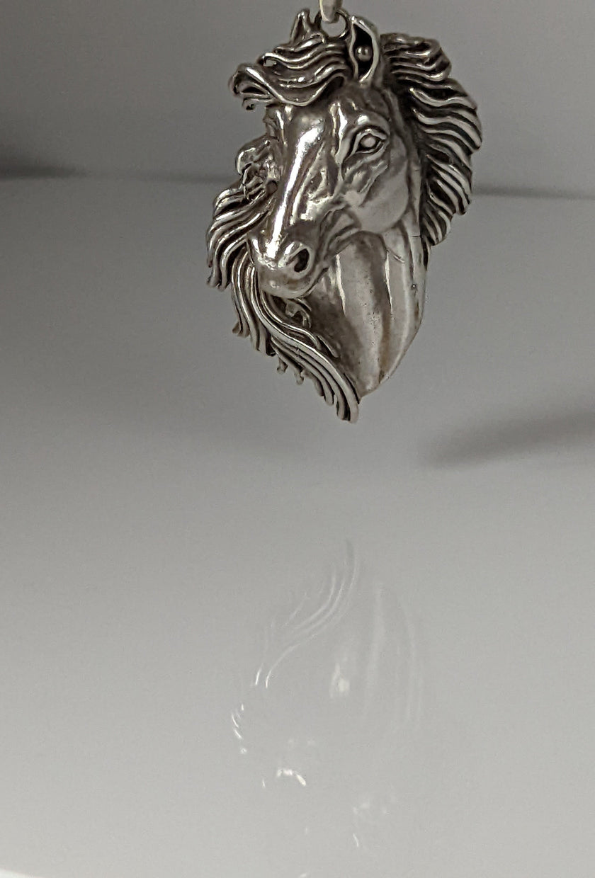 Silver Steed Signature Horse head Pendant