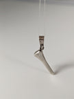 Silver Steed Horseshoe Nail Silver Pendant