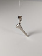 Silver Steed Horseshoe Nail Silver Pendant