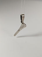 Silver Steed Horseshoe Nail Silver Pendant