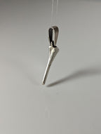 Silver Steed Horseshoe Nail Silver Pendant