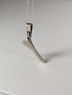 Silver Steed Horseshoe Nail Silver Pendant
