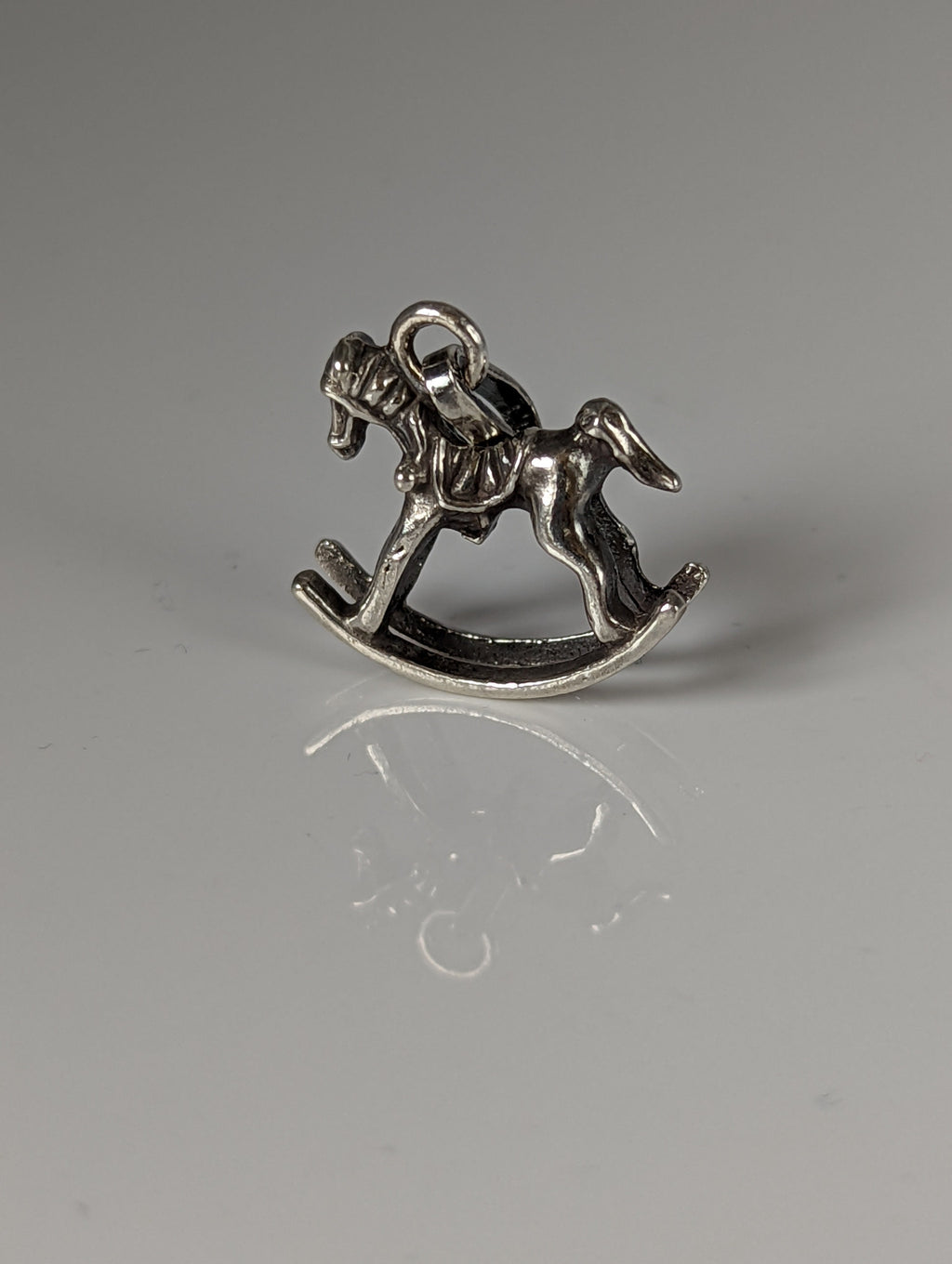 Silver Steed Rocking Horse Silver Pendant