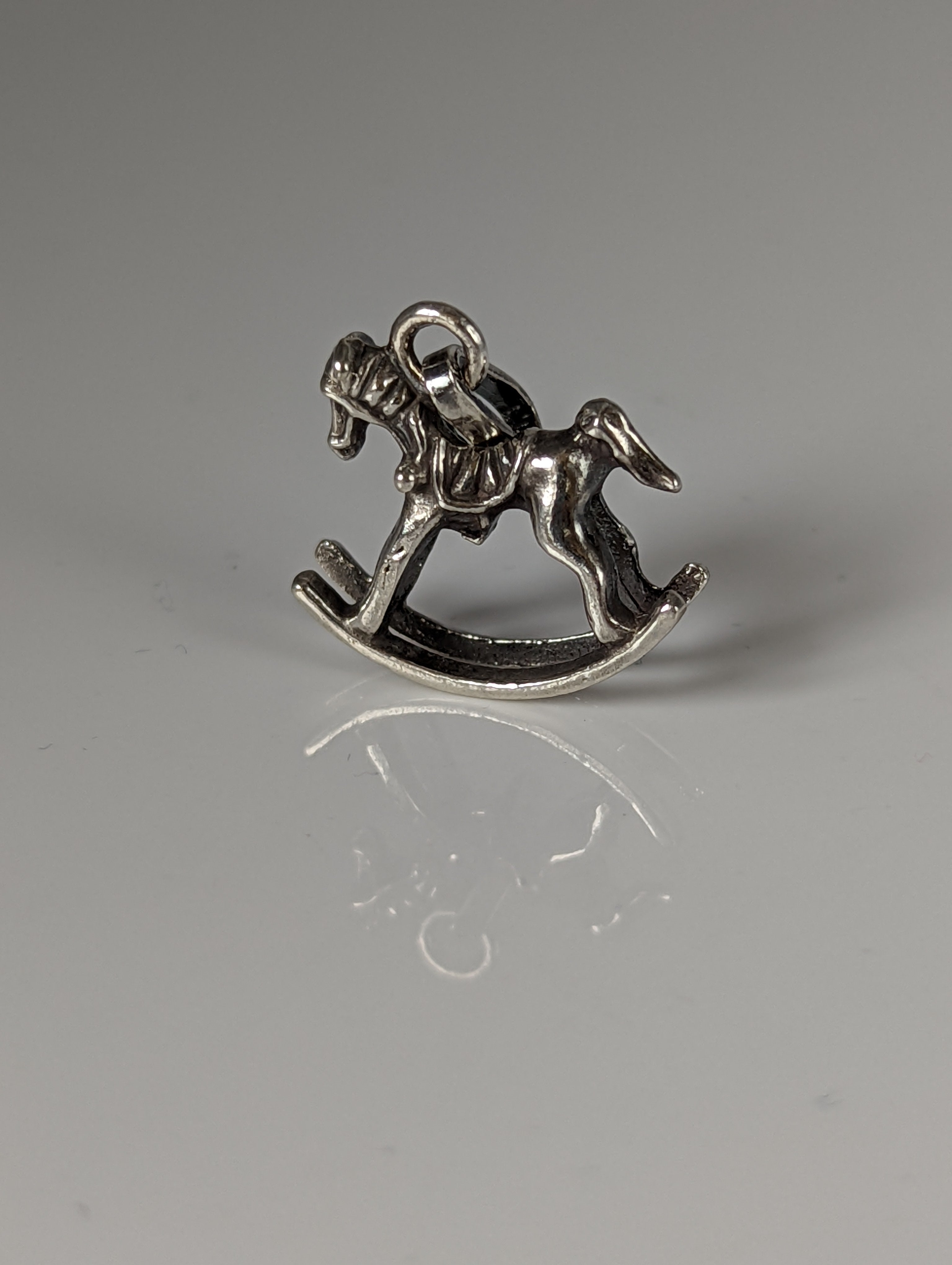Silver Steed Rocking Horse Silver Pendant