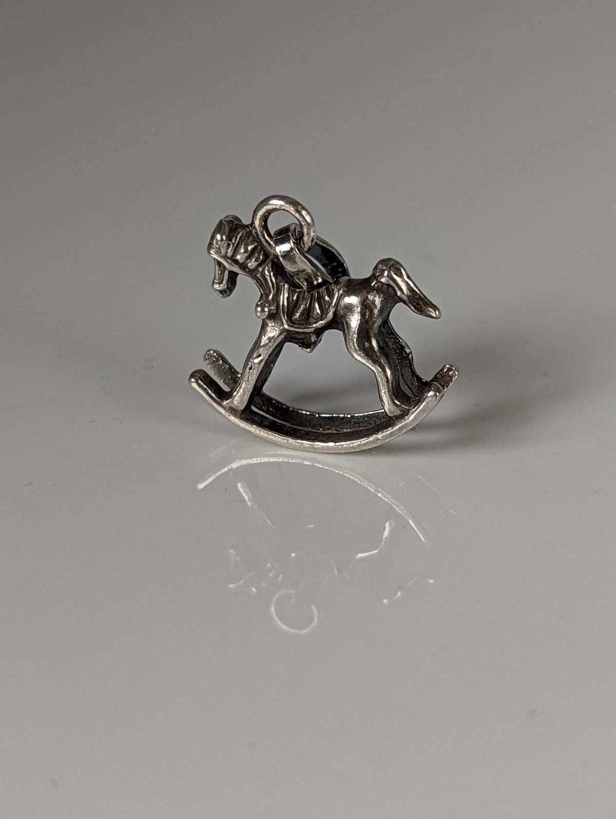 Silver Steed Rocking Horse Silver Pendant