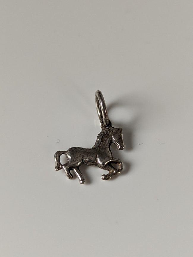 Silver Steed Horse Silver Pendant