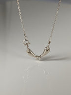 Silver Steed Snaffle Necklace