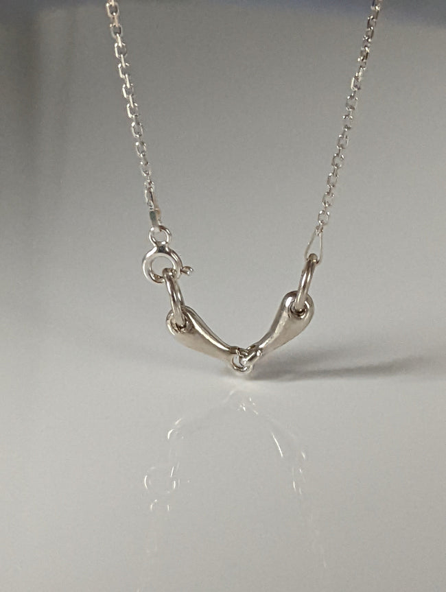 Silver Steed Snaffle Necklace
