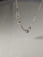 Silver Steed Snaffle Necklace