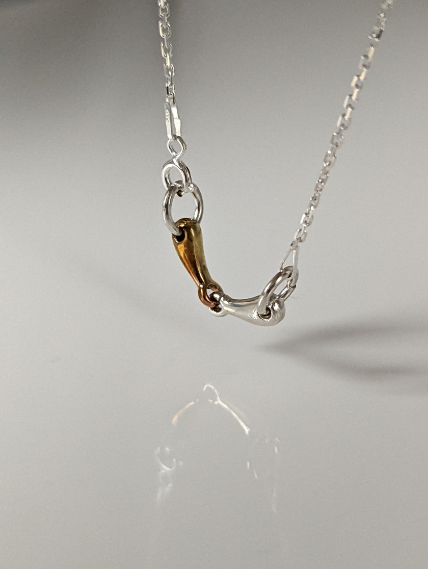 Silver Steed Snaffle Necklace