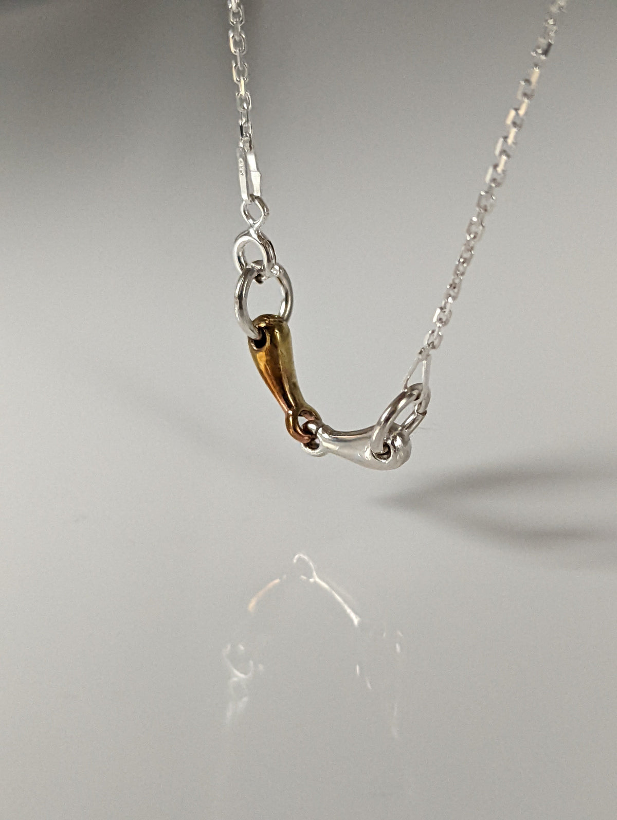 Silver Steed Snaffle Necklace