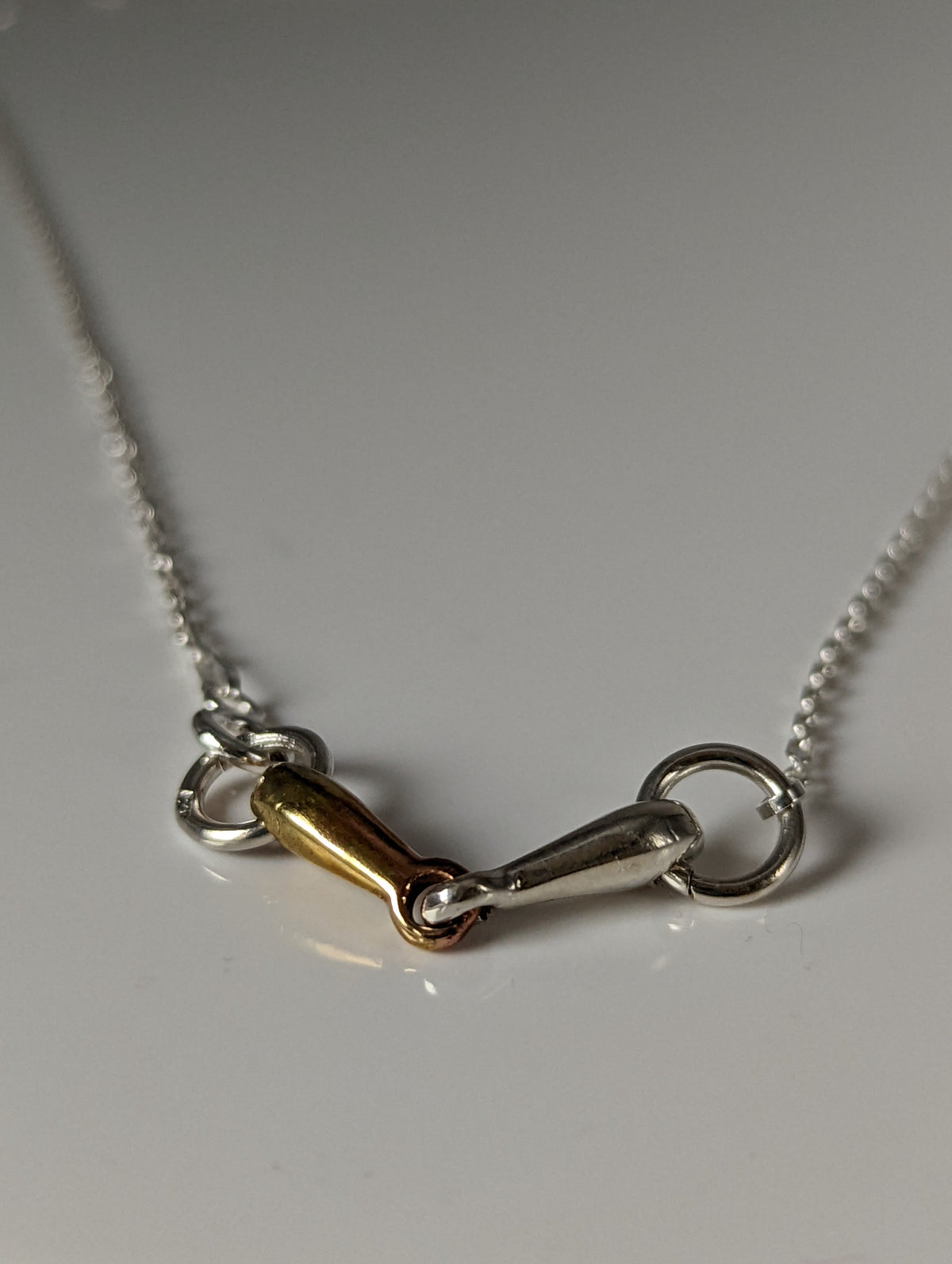 Silver Steed Snaffle Necklace