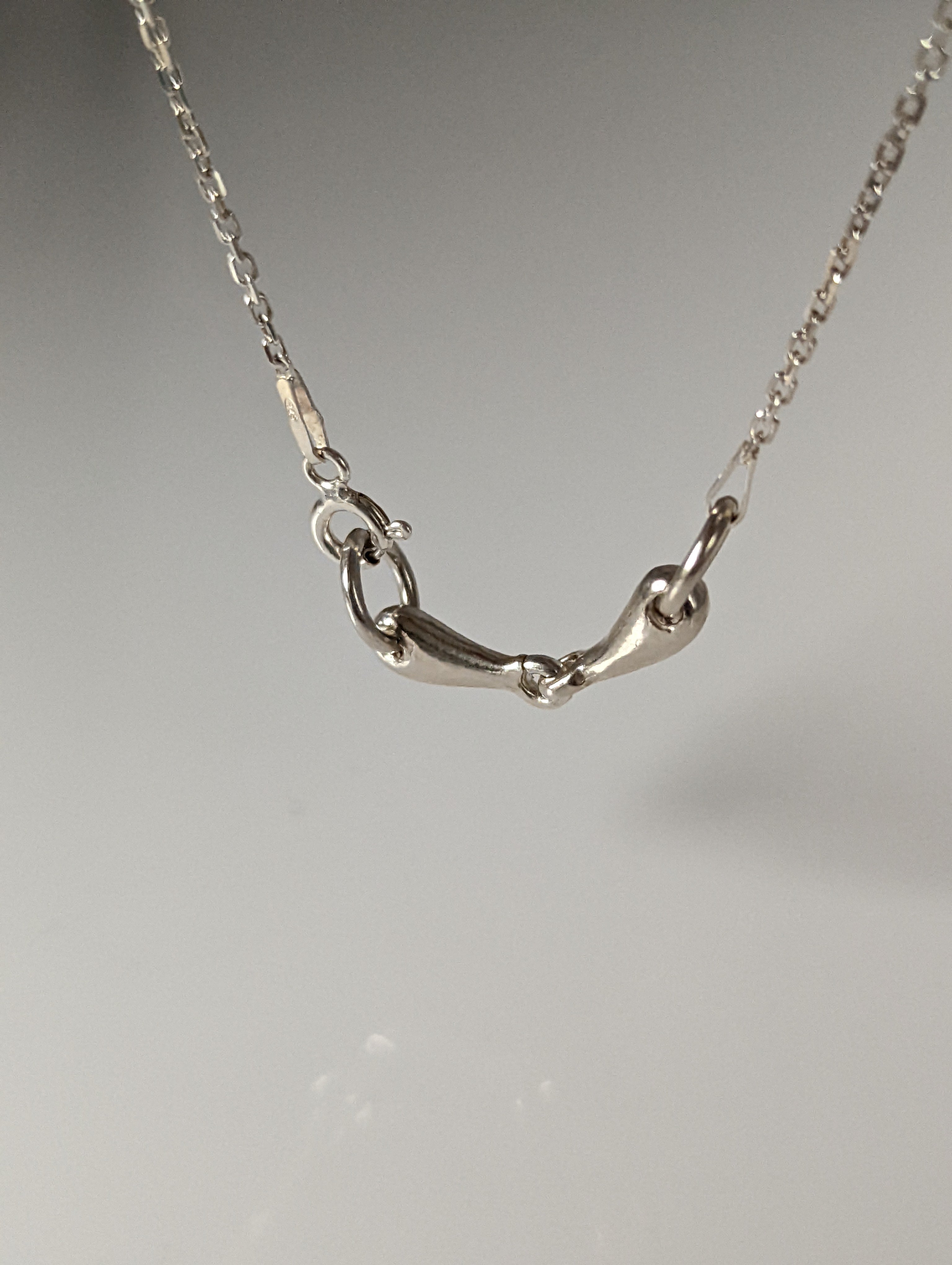 Silver Steed Snaffle Necklace