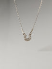 Silver Steed Crystal Horseshoe Necklace