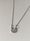 Silver Steed Crystal Horseshoe Necklace