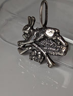 Silver Steed Rabbit Hunting Silver Pendant