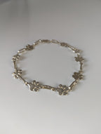 Silver Steed Paw Print Silver Bracelet