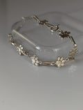 Silver Steed Paw Print Silver Bracelet