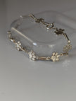Silver Steed Paw Print Silver Bracelet