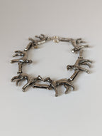 Silver Steed Greyhound Silver Bracelet