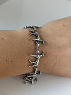 Silver Steed Greyhound Silver Bracelet
