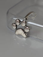 Silver Steed Paw Print Silver Pendant