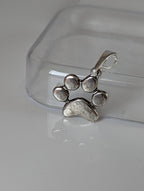Silver Steed Paw Print Silver Pendant