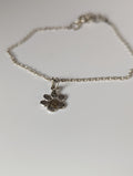 Silver Steed Paw Print Charm Silver Bracelet